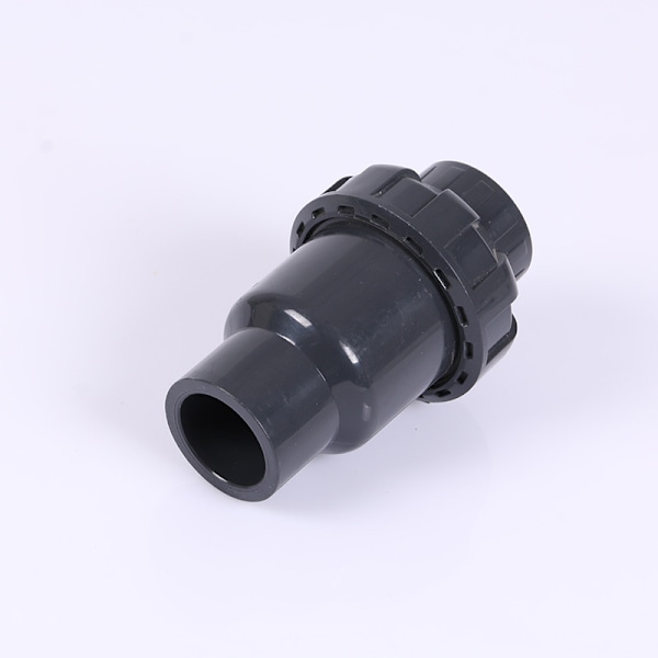 1-delars Bollbackventil DN25 PVC Backventil Backflödesförebyggande Ventil Poolventil (I.D. 32mm)