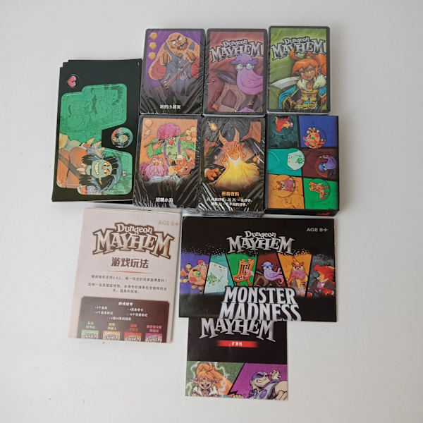 Brætspil Kort Dungeon Chaos Chaos Dungeon Fuld Engelsk Vanvittig Monster Strategispil