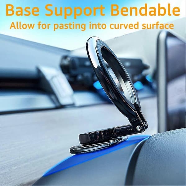 Magnetisk Dashboard Telefonholder Ring til Bil MagSafe Mount til iPhone 14 13 12 Pro Max Mini Magnetisk Etui Foldbar Holder Bil