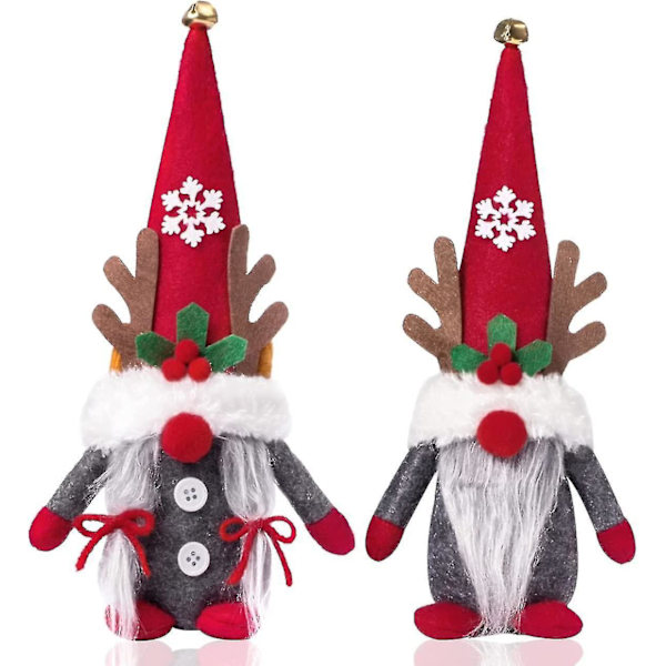 Jul Tomte Julpynt Tomte Plysch Jul Tomte Plysch Dekorationer Gonk Ornament