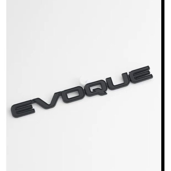 Metal Sort Emblem Bilsticker Evoque Stil Bogstaver Badge Emblem