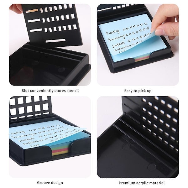 Sticky Note Template - Post It Note Holder for Precise Planning, Organizing, Note Organizer