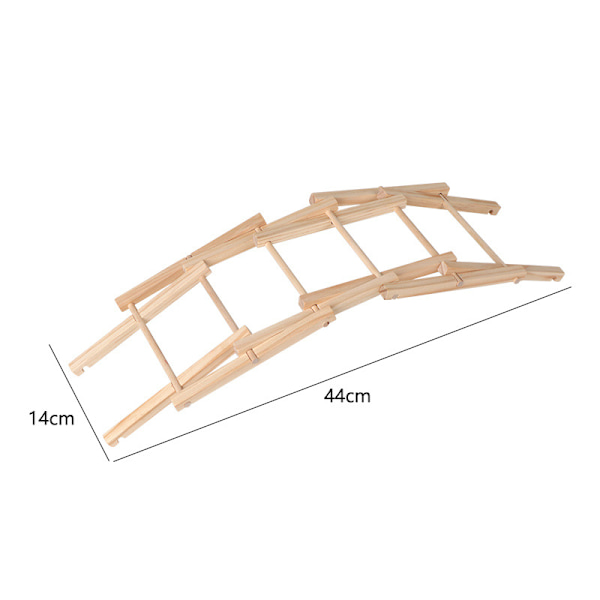Tre DIY Beili Bridge Barneutdannende Mini Byggeklosser Baby Vitenskapseksperiment Montering Balanse Leke