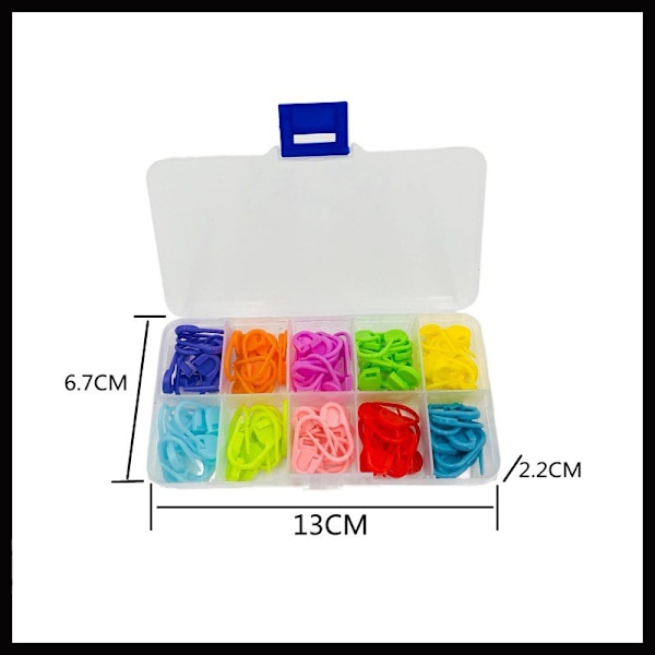 Förpackade Små Stift 10 Färger 120 Stycken Tröja Stickning DIY Handverktyg Tillbehör Stift Markör Spänne Stickning Positionering Spänne