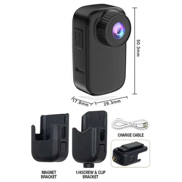 4k HD-kosketusnäyttö tasku peukalo-toimintakamera ulkokäyttöön tärinää estävä toimintakamera Wifi Dv videonauhuri polkupyörä