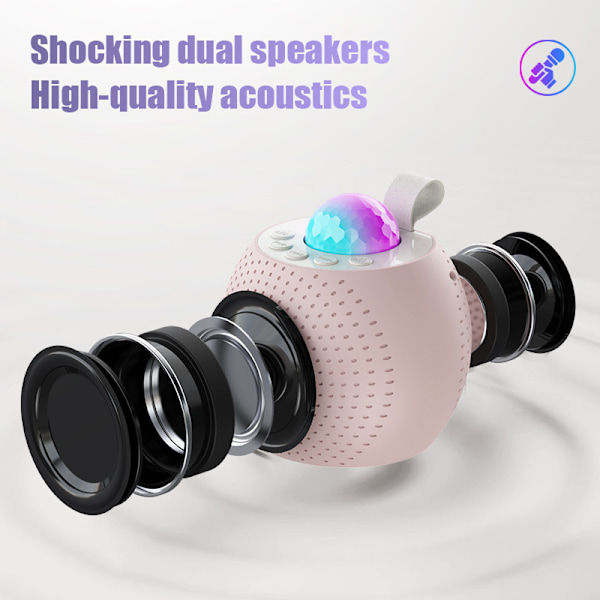 Z1 Stjärnhimmel Ljus Trådlös Mikrofon Bluetooth Högtalare Hem Allt-i-ett Karaoke Färgrik Atmosfär Ljus Högtalare