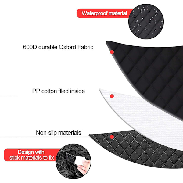 Dhrs Protection Coffre Voiture Chien Universelle Couverture De Coffre Pour Plupart Voiture Imperméable & Antidrapant, 180x103 Cm Housse Protection Coff