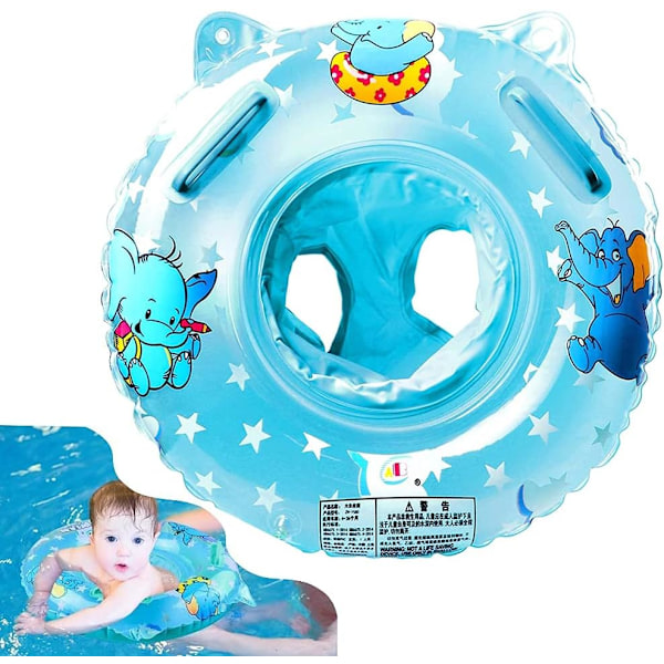 Baby Badring, Elefantsits Baby Simhjälp, Baby Simhjälp med Sits (PVC) Lämplig för småbarn från 6 månader till 48 månader