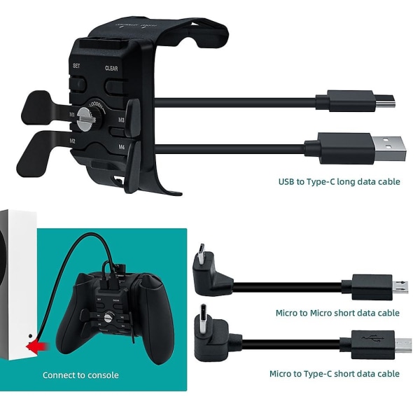 Controller Back Button Attachment Adapter Paddles Trigger For /x/series S/ Controller Gamepad