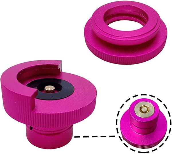 Kulsyrepatron CO2-adapter TR21 4 Han-stik Kulsyrepatron CO2-cylinderforbindelse til Terra Pink
