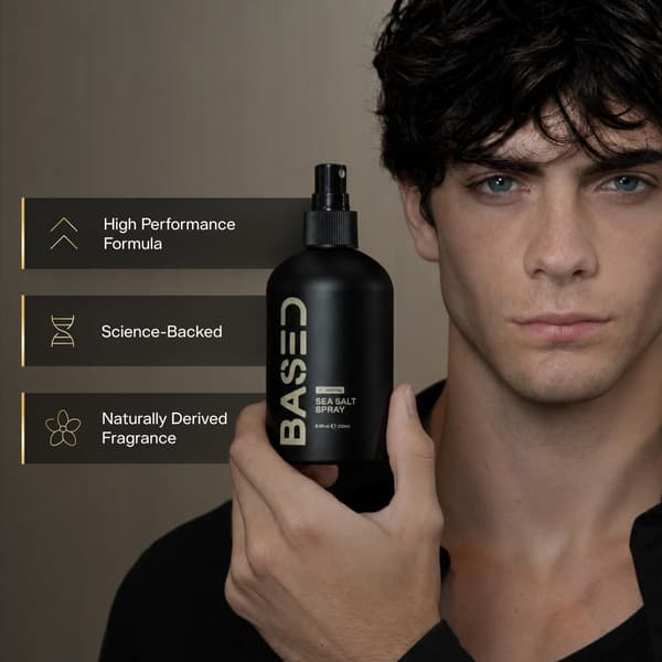 BASED Sea Salt Styling Spray – Volumizing Beach Waves, med Vitamin B5 (200 ml)