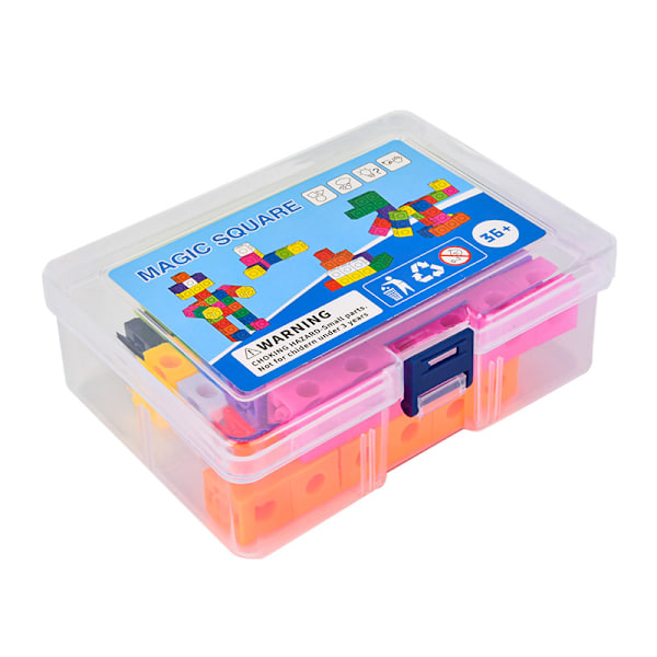 1 st Kindergarten Intelligence Rubiks kub Små block montering byggstenar plast plugin barn