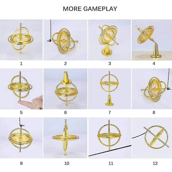 Precision Gyroskop Gyroskop Metall Gyroskop Pedagogisk Leksak För Livet