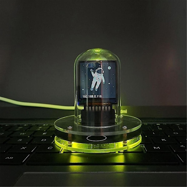 RGB Nixie Rør Ur Smart Wifi Netværk LED Lysende Ips Farveskærm DIY Analog Digital Rør Natlys