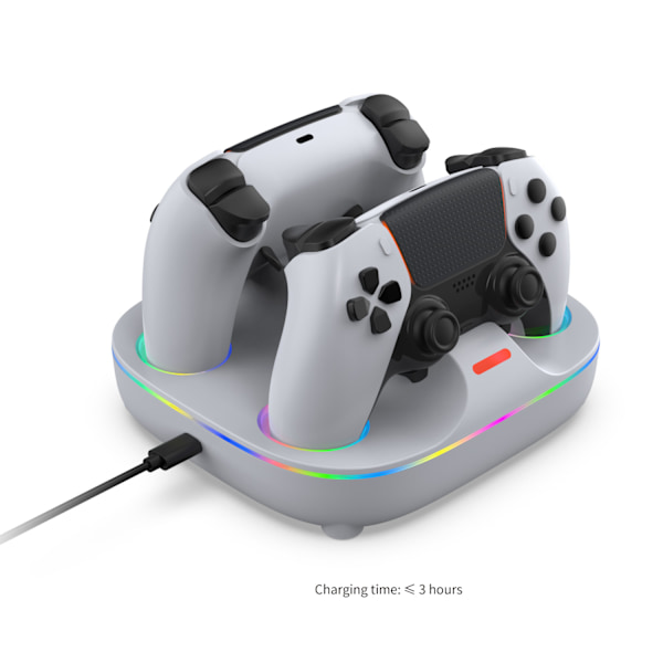 1-pak PS5 trådløs controller hurtig opladningsdock P5 controller dobbelt opladning PS5 spilcontroller oplader PS5 elite spilcontroller oplader
