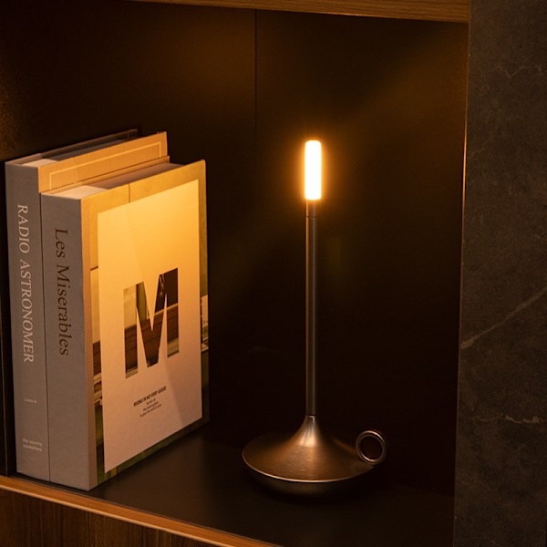 Europeisk lyxig enkel LED-laddningslampa för skrivbord, sovrum, nattduksbord, touch-atmosfärslampa, USB-lampa för utomhuscamping
