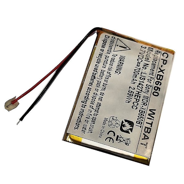 Batteri för Sony Mdr-xb950bt, Mdr-xb950b1 hörlurar 1-756-920-32