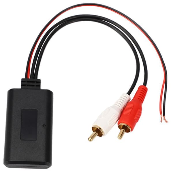Bil universal trådlös bluetooth-modul musikadapter Rca Aux ljudkabel stereo 2RCA trådlös