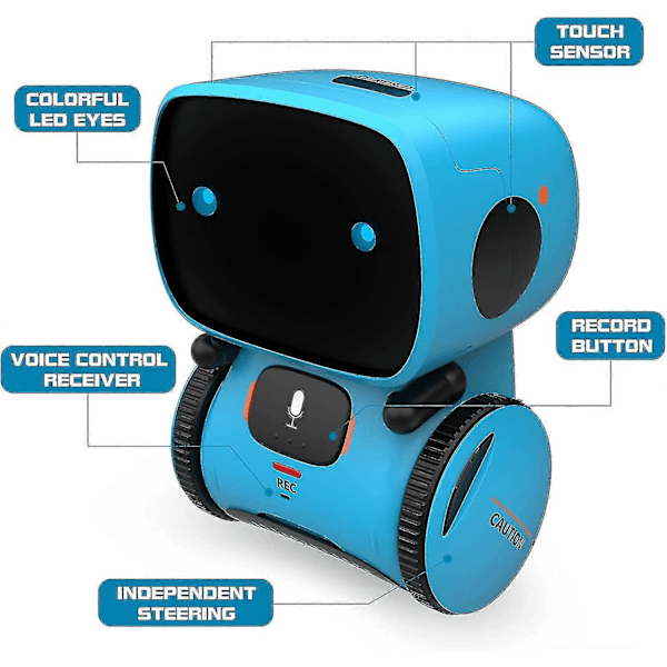 Interaktive Smarte Robotleker, Intelligente Robotleker For Barn, Jenter & Gutter Robotleker 3-9 År Gamle, Stemmestyring & Berøringssans, Dans &-