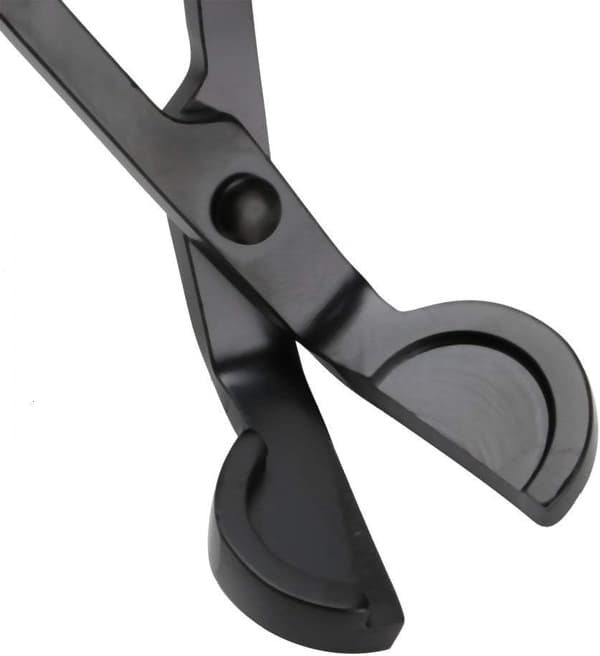 Rustfri stål veketrimmer for lys, svart