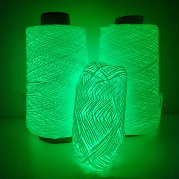 Luminous Wool DIY Håndstrikket selvlysende garn DIY Weave Glow In The Dark