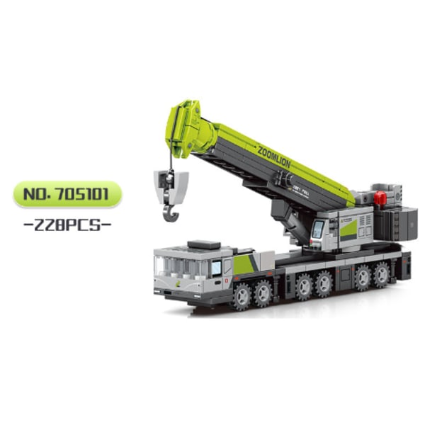 1 piece of heavy engineering vehicle large and small excavator building blocks boy assembly toy gift model ass