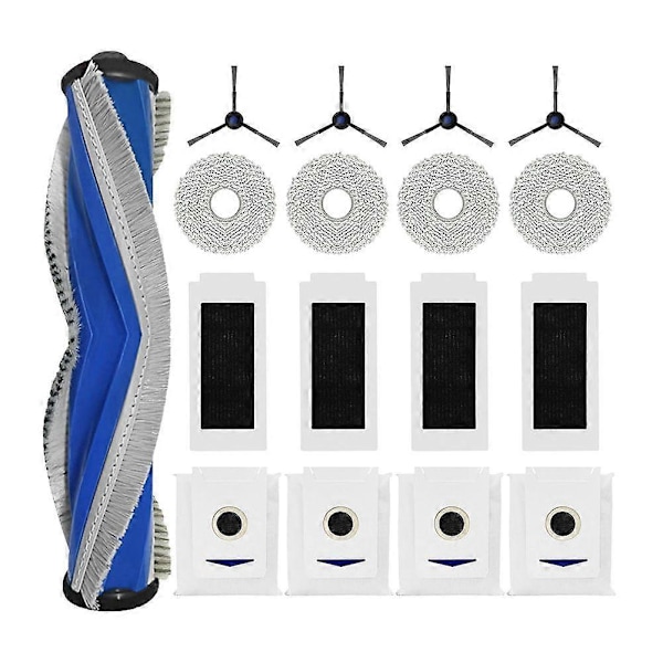 Erstatningstilbehørssett for T30 Omni, T30 PRO MAX - Inkluderer børster, filtre, moppeputer, støvpose