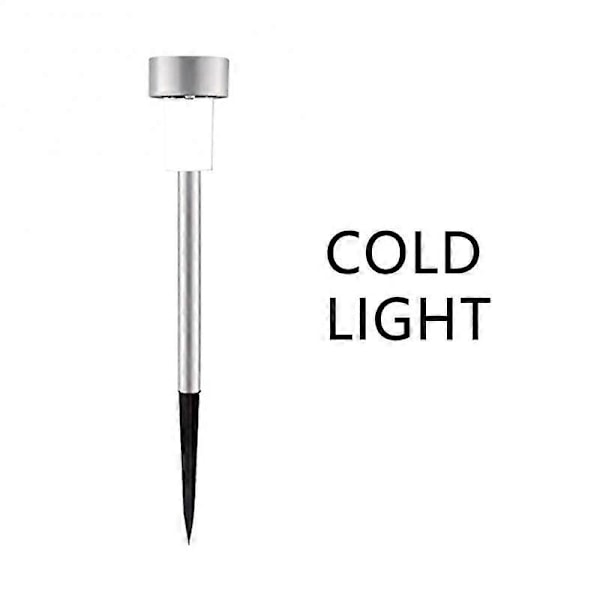 LED Solcellslampor för Gångväg Solcellsträdgård Gräsmatta Lampa Utomhus Solenergilampa Rostfritt Stål Vattentät Dekor Landskapslampa