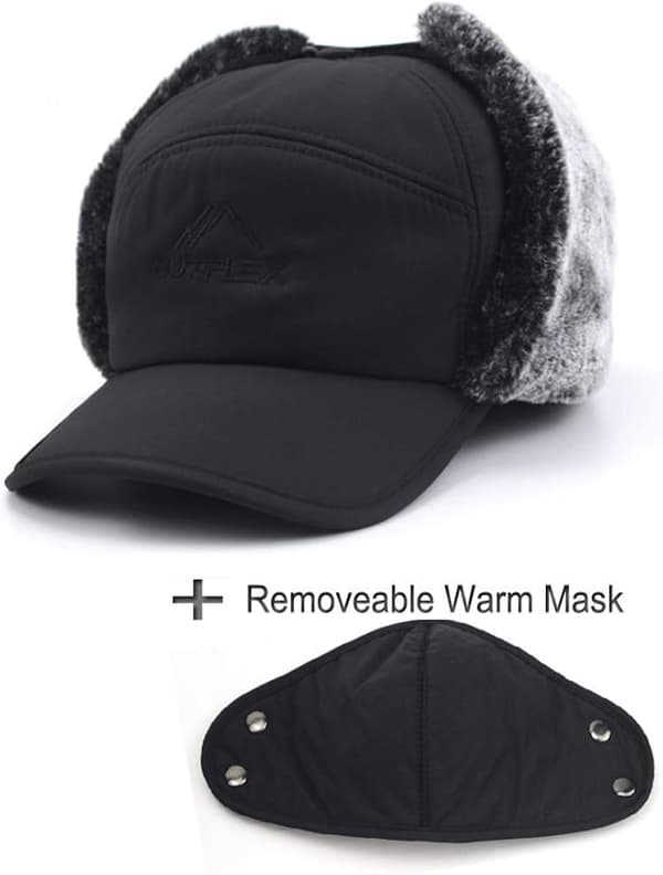 Unisex Vinterøreklap, Bomber Hat, Holder Varmen Under Skøjteløb