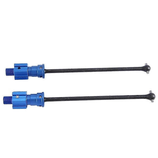 2 st WideMaxx Stål Förlängd Drivaxel CVD för 1/10 WideMaxx RC Bil Uppgraderingsdelar, Blå