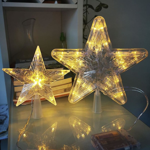 3d Hollow Star Tree Topper Led Farverige Lys Pendant Jul Udendørs Decor