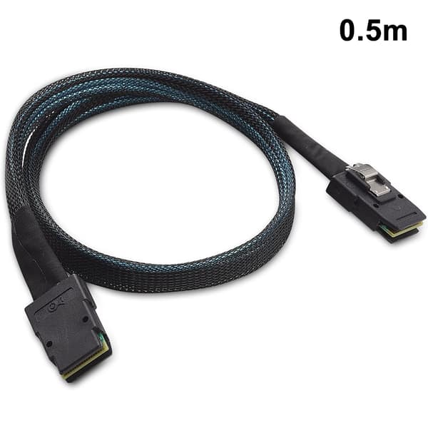Cabled EConn Internt Mini SAS 36-ben til SFF-8087 Kabel i Sort Mini SAS 36-ben til SFF-8087
