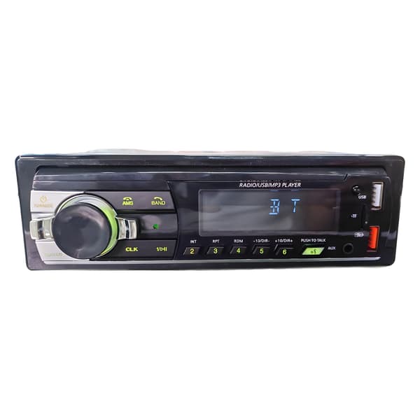 Dobbel USB bil MP3-spiller Bluetooth-samtale USB-kortleser Kule fargerike lys LCD-skjerm