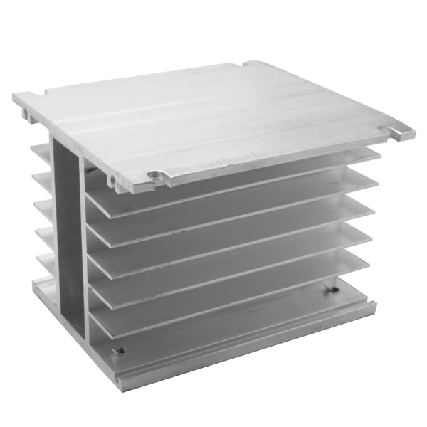 3-faset køleplade 80x110x100 mm til solid state relæ aluminium køleplade