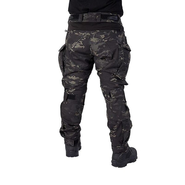 Herr Combat Cargo Byxor Med Knäskydd Airsoft Tactical Byxor Multicam Cp Gen3 Camouflage Army Arbetsbyxa
