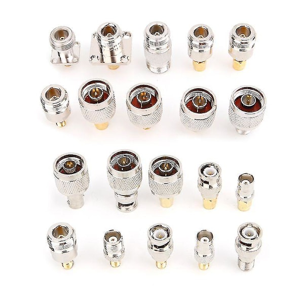 20 stk. N-type BNC TNC Sma RF-stikadapter-sæt Testkonverter