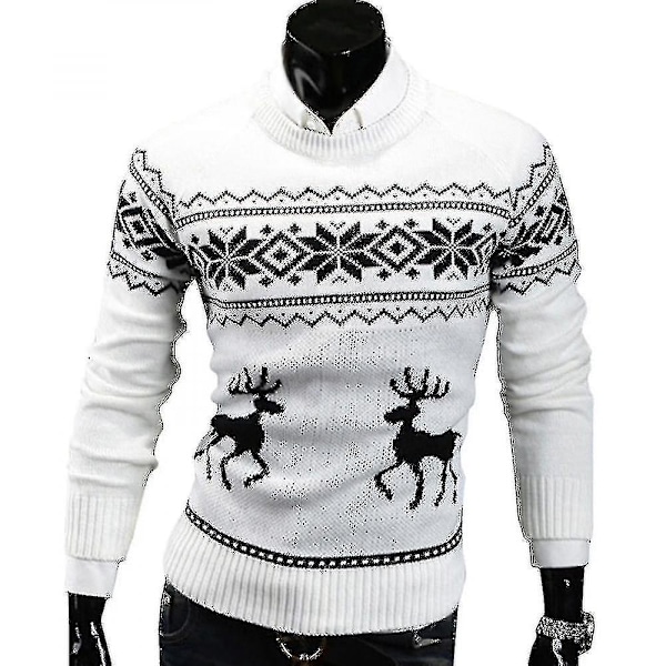 Men Christmas Jumper Sweater Pullover Tops-mxbc