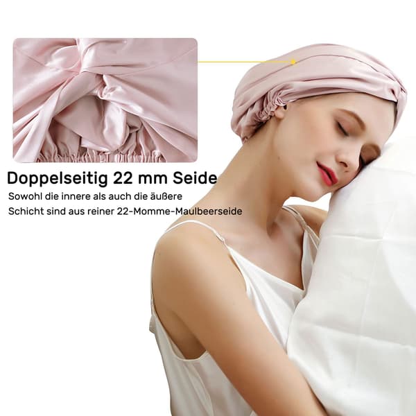 Sovehætte Jumbo Hætte Stor Satin Bonnet