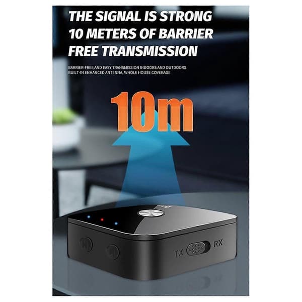 Ny 2-i-1 Bluetooth-modtager og -sender 5.4 Understøtter En-Til-To Qualcomm Chips CSR Audio Converter