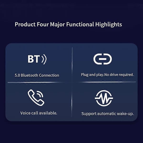 HONSON HS-SW390 Bluetooth-mottaker/sender for Nintendo Switch/Switch Lite/PS4/PS5 spillkonsoll