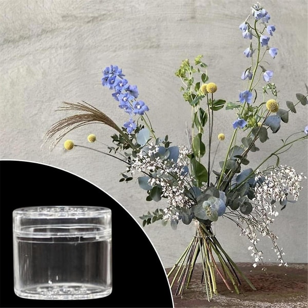 3 stk Spiral Ikebana stilkholder, gennemsigtigt genanvendeligt blomstergitter til vase, blomstrende til blomster (1L+2S)