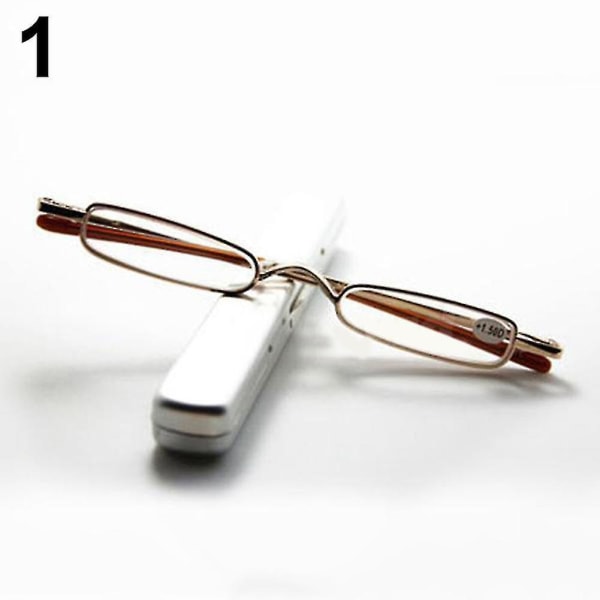 Mode bärbara läsglasögon Pen Tube Case 1,00 - 4,00 Diopter_happyshop