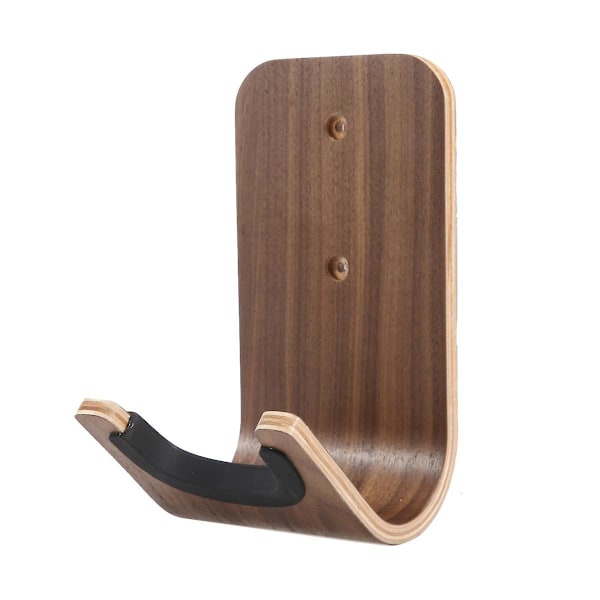 Gitarr Skateboard Väggfäste Unik Design Böjt Trä Gitarrhängare Väggmontering Gitarrhållare Akustisk