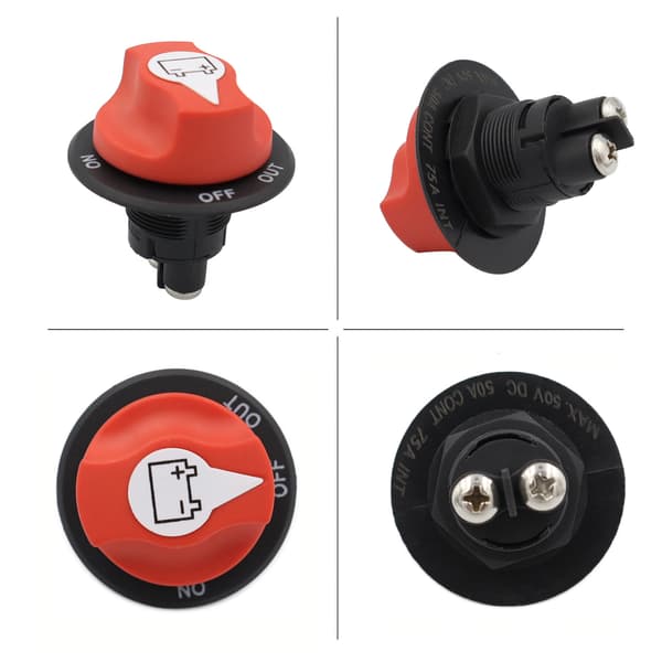 Husbilbatteriswitch DC-batteriswitch 50A/100A/200A/300A strömbrytare