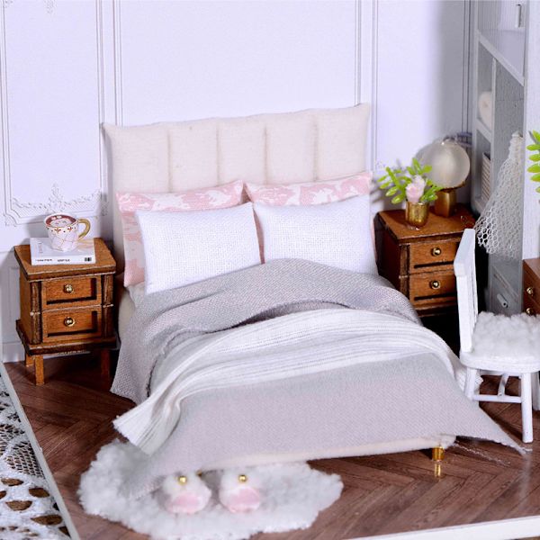 Ny mini håndlavet diy hytte, der laver små huse, samling, bygning, modellegetøj, dovne, daglige skrivebordsdekorationer, håndlavet