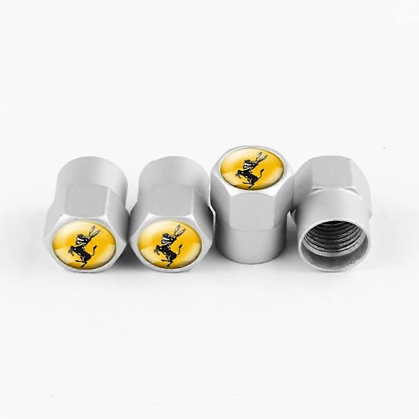 4kpl Metalliset Creactive Auton Pyörän Rengasventtiilin Suojukset Auton Koriste Tarvikkeet Ferrari Aasi Autoille