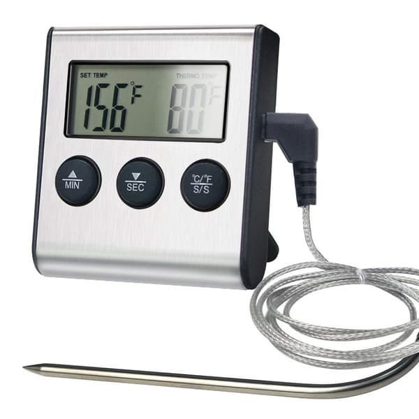 1-pak Køkken Mad Termometer Elektronisk Timer Probe Kød Termometer Grillning