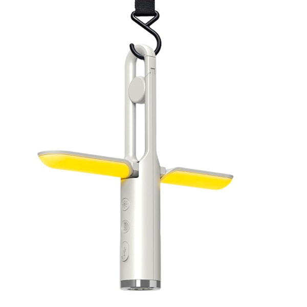 Ny hopfällbar utomhus campinglampa nödbelysning campinglampa multifunktionell stark ljus ficklampa atmosfärlampa varningslampa