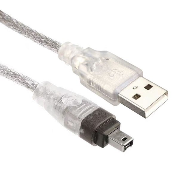 USB Hann til Firewire IEEE 1394 4-pinners Hann Ilink Adapterkabel for Dcr-trv75e Dv 1m USB Firewire-kabel