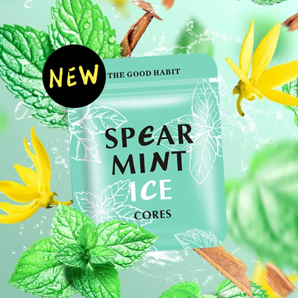 Krølltang i tre med erstatningsrefiller, flere smaker, 3 stk. per pose, kun refiller. mint